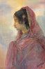Portrait Of A Royal Lady  - Allah Bux - Masters Painting - Canvas Prints