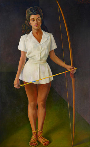 Portrait Of Anita Antunes (Diana Cazadora) - Diego Rivera by Diego Rivera