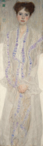 Portrait Of Gertrud Loew - Gustav Klimt Painting 2 by Gustav Klimt