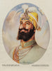 Portrait Of Guru Govind Singh Ji - Sobha Singh - Vintage Sikh Painting - Framed Prints