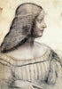 Portrait Of Isabella Este - The Marchioness of Mantua - Leonardo da Vinci Sketch - Framed Prints