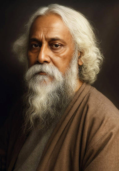 Portrait Of Nobel Laureate Gurudev Rabindranath Tagore - Fine Art.jpg - Canvas Prints