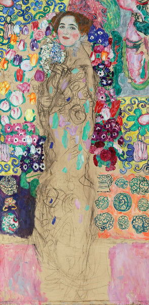 Portrait Of Ria Munk (Unfinished) - Gustav Klimt Painting - Life Size Posters