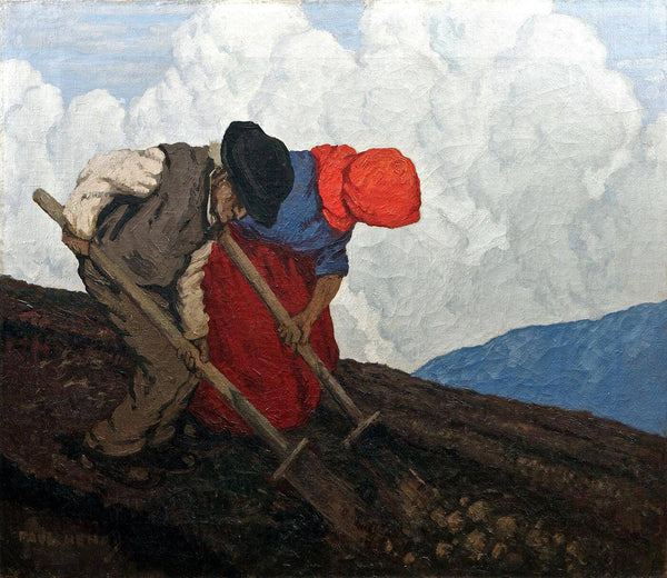 Potato Diggers - Paul Henry RHA - Irish Master - Impressionist Masterpiece Painting - Life Size Posters