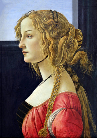 Profile Portrait of a Young Woman - Sandro Botticelli by Sandro Boticelli