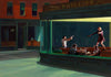 Pulp Fiction -  Be Cool Hunny Bunny (Ed Hopper NIghthawks) - Hollywood Fan Art Poster - Canvas Prints