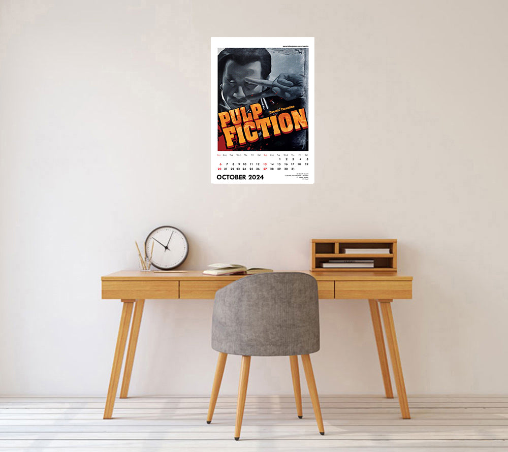 2024 Wall Calendar Quentin Tarantino Movie Calendar Hollywood
