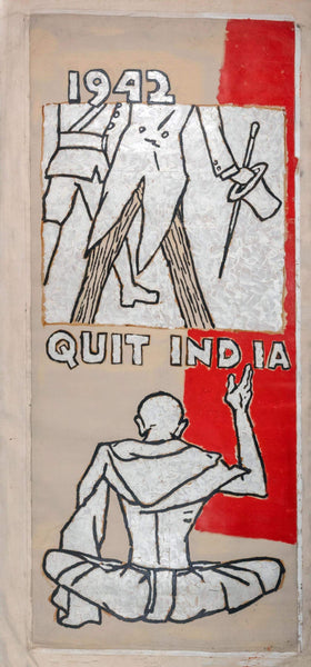 Quit India Movement - Maqbool Fida Husain Painting - Canvas Prints
