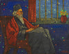 Rabindranath Tagore Reading A  Book - Jamini Roy - Indian Art Painting - Canvas Prints