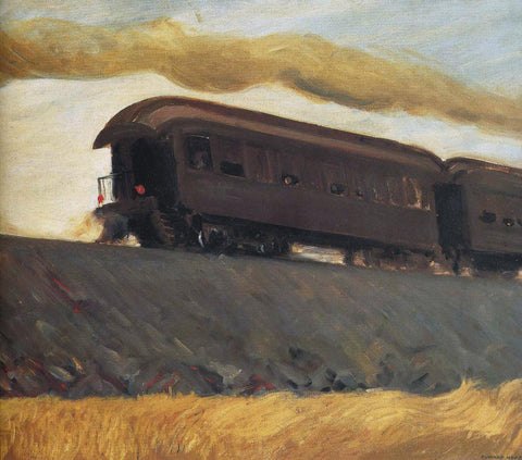 Railroad Train - Edward Hopper Painting by Edward Hopper