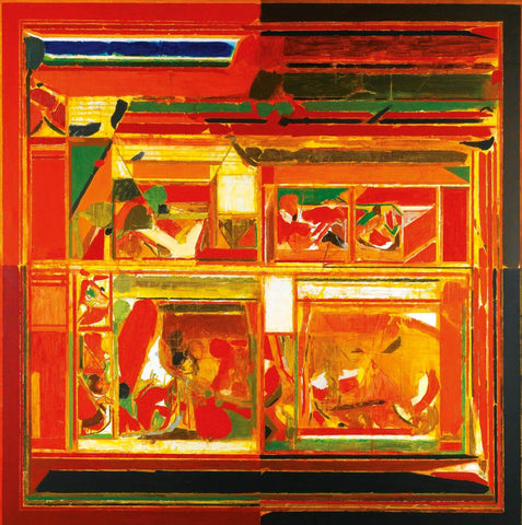 Rajasthan 1 1983 - Syed Haider Raza Painting - Canvas Prints