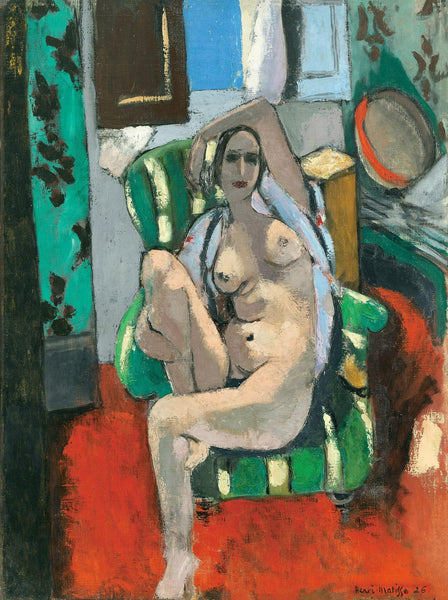 Reclining Odalisque - Henri Matisse - Neo-Impressionist Art Painting - Canvas Prints