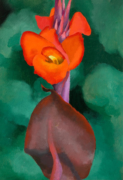 Red Calla Lily - Georgia OKeeffe Floral Painting - Posters