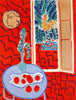 Red Interior Still Life On A Blue Table - Henri Matisse - Neo-Impressionist Art Painting - Canvas Prints