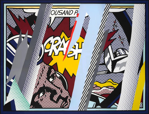 Reflections On Crash - Roy Lichtenstein - Modern Pop Art Painting by Pop Art Collection
