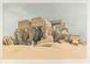 Remains of the Portico of the Temple of Kom Ombo - David Roberts RA - Vintage Orientalist Painting Of Egypt - Posters