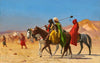 Riders Crossing the Desert - Jean-Leon-Gerome - Orientalist Art Painting - Art Prints