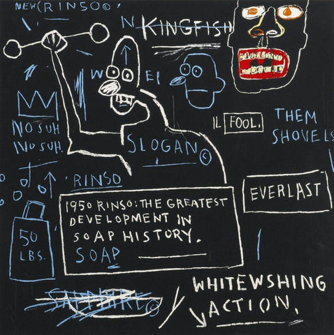 Rinso -  Jean-Michael Basquiat - Neo Expressionist Painting by Jean-Michel Basquiat