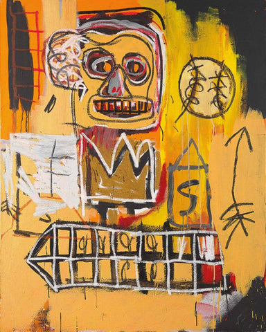 Rocketman - Jean-Michael Basquiat - Neo Expressionist Painting by Jean-Michel Basquiat
