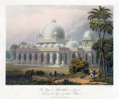 Roza At Gujarat - Captain Robert M Grindlay -  Vintage Orientalist Painting Of India - Posters by Robert Melville Grindlay
