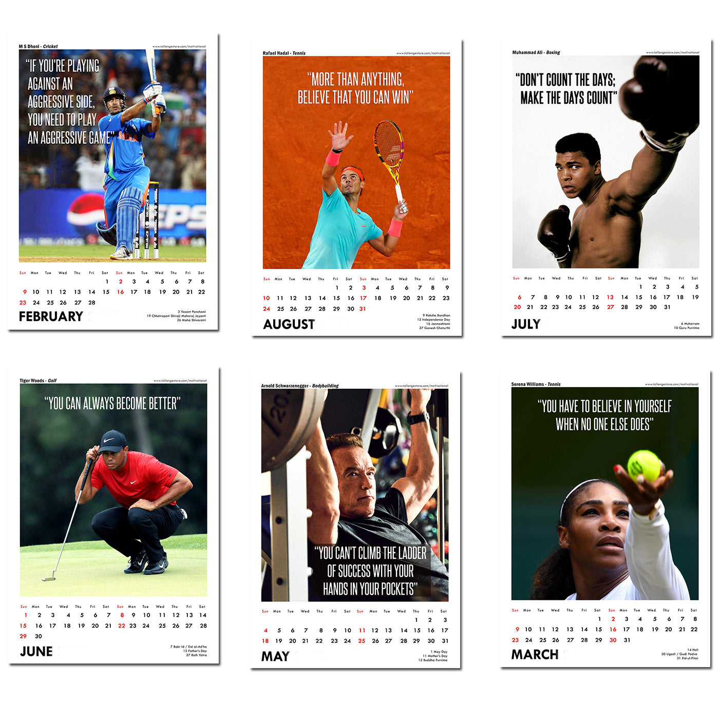 2025 Wall Calendar - Sports Motivational Collection by Tallenge Store | Buy 2018 Wall Art Calendars 2025-wall-calendar-sports-motivational-collection-by-tallenge-store-buy-2018-wall-art-calendars