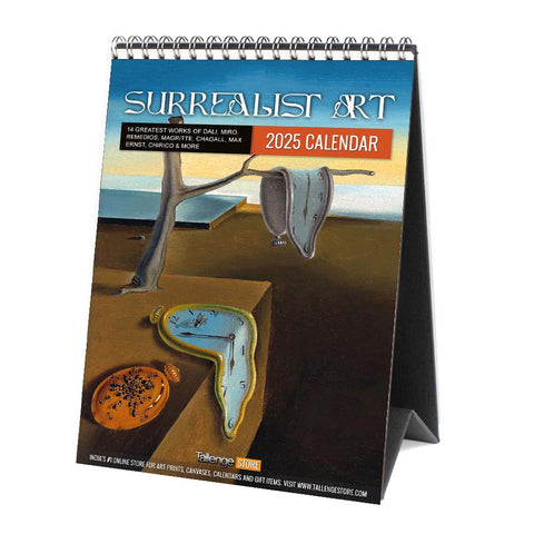 2025 Desk Calendar - Surrealist Art by Tallenge Store