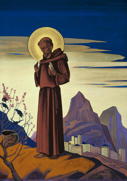 Saint Francis - Nicholas Roerich Painting - Christian Art - Art Prints