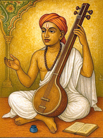 Saint Tyagaraja - The Eternal Voice of Carnatic Music - Painting - Posters