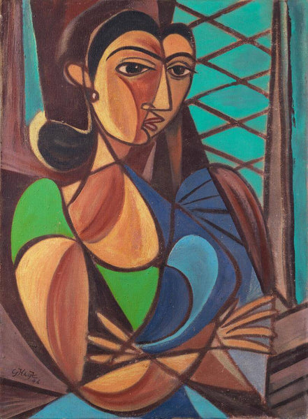 Schoolteacher - George Keyt Painting - Large Art Prints