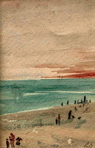 Seascape - Gaganendranath Tagore - Bengal School - Indian Art Painting by Gaganendranath Tagore