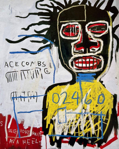 Self-Portrait As A Heel (Part One) -  Jean-Michael Basquiat - Neo Expressionist Painting by Jean-Michel Basquiat