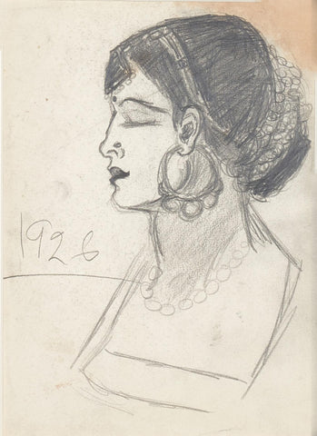 Self Portrait (1926) - Amrita Sher Gil by Amrita Sher-Gil