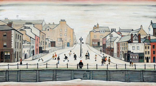 Senhouse Street Maryport - Laurence Stephen Lowry R A - Contemporay British Painting - Framed Prints