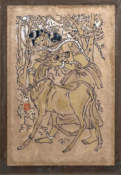 Shakuntala - Nandalal Bose - Bengal School - Indian Art Painting - Posters