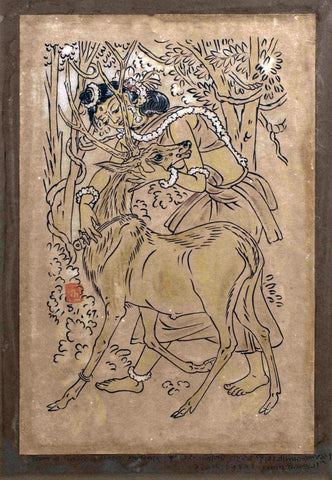 Shakuntala - Nandalal Bose - Bengal School - Indian Art Painting - Posters