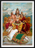 Set of 10 Best of Raja Ravi Varma Spiritual Deities Paintings - Framed Poster Paper (12 x 17 inches) each