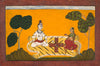 Shiva and Parvati Playing Chaupar - Folio from a Rasamanjari - Vintage Indian Painting - - Canvas Prints