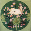 Shrinathji Cow Kamadhenu- Krishna Pichwai Painting - Art Prints