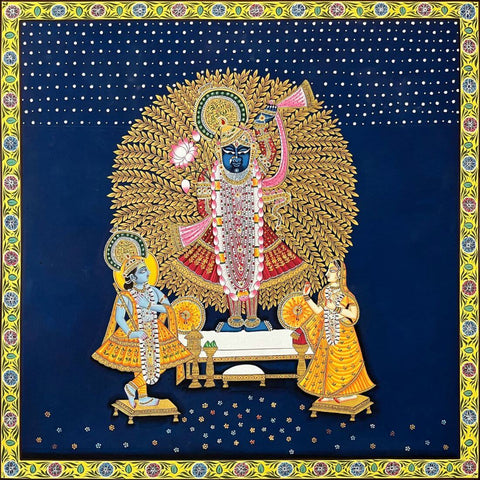 Shrinathji Darshan - Kirshna Pichwai Art Painting by Pichwai Art