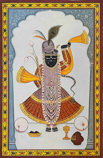 Shrinathji Shringar - Contemporary Pichwai Painting - Art Prints