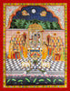 Shrinathji Sharad Purnima - Krishna Pichwai Painting - Framed Prints