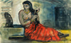 Shringar (Toilet) - Sailoz Mookherjea - Bengal School Art - Indian Painting - Framed Prints