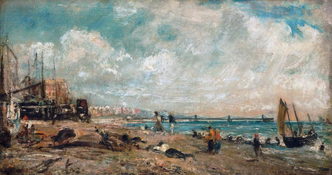 Sketch for The Marine Parade and Chain Pier Brighton 1826 - John Constable Painting - Canvas Prints