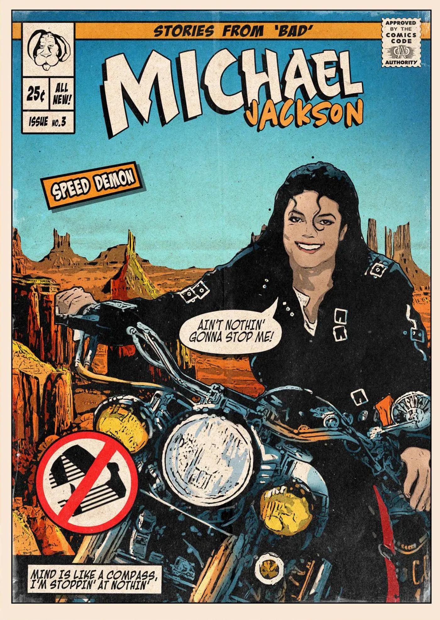 Speed Demon - Michael Jackson - Vintage Comic Book Cover Style Fan Art ...