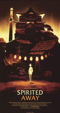 Spirited Away - Hayao Miyazaki - Studio Ghibli - Japanaese Animated Movie - Vintage Poster by Tallenge