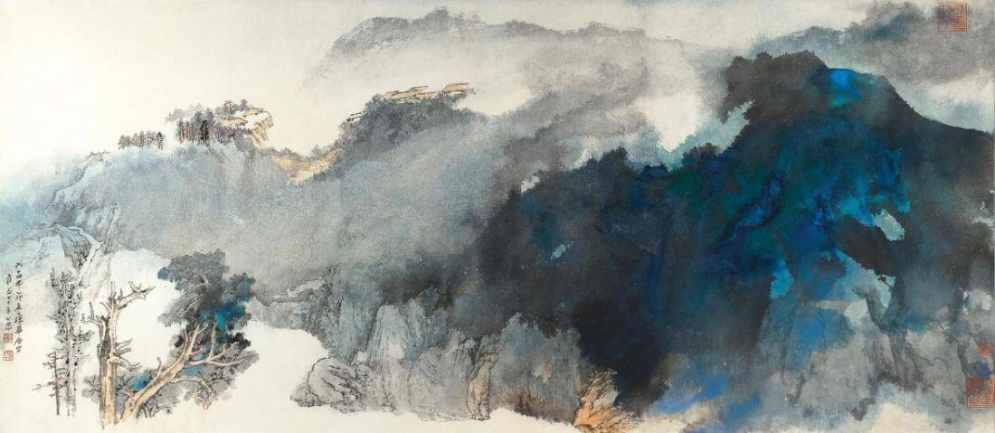 Splashed-Colour Landscape - Zhang Daqian - Chinese Abstract