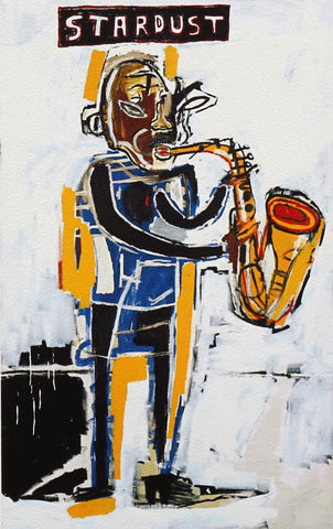 Stardust BeBop - Jean-Michael Basquiat - Neo Expressionist Painting - Canvas Prints
