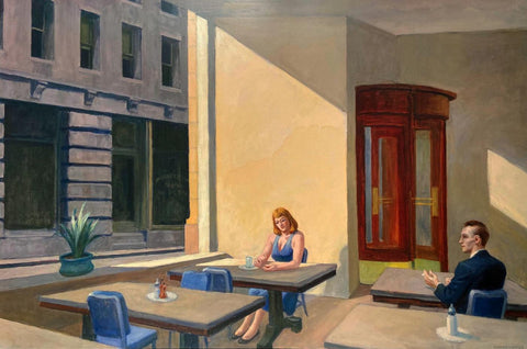 Sunlight In A Cafeteria - Edward Hopper - Contemporary Art Painting by Edward Hopper