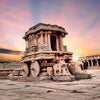 Sunrise Stone Chariot At Hampi In Karnataka - Temples Of India - Art Prints