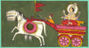 Surya (Sun) In His Chariot With Seven Horses -  Vintage Indian Painting - Canvas Prints